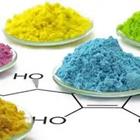 Diferentes compuestos químicos de colores