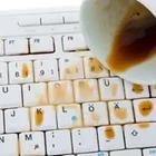 Café en un teclado