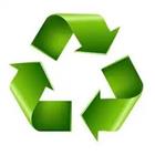 Un símbolo verde de reciclaje