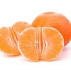 Una naranja sin piel en él